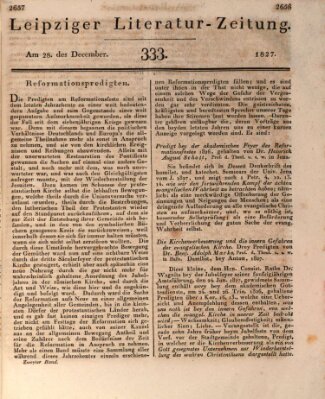 Leipziger Literaturzeitung Freitag 28. Dezember 1827