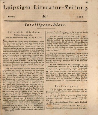 Leipziger Literaturzeitung Samstag 5. Januar 1828