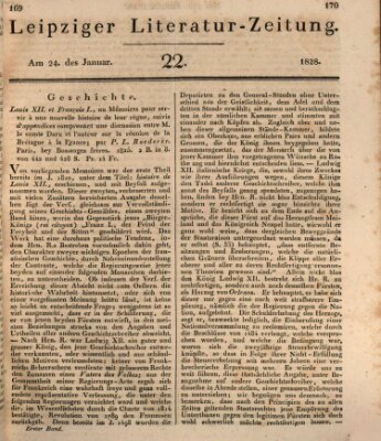 Leipziger Literaturzeitung Donnerstag 24. Januar 1828