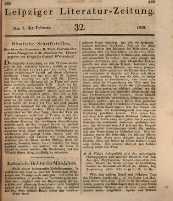 Leipziger Literaturzeitung Dienstag 5. Februar 1828