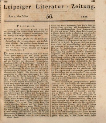 Leipziger Literaturzeitung Dienstag 4. März 1828