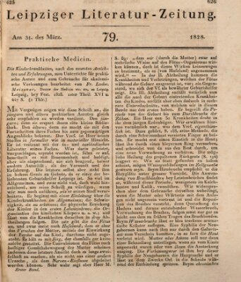 Leipziger Literaturzeitung Montag 31. März 1828