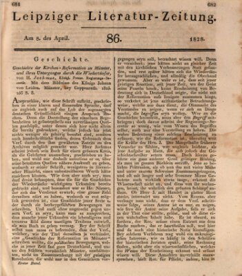 Leipziger Literaturzeitung Dienstag 8. April 1828