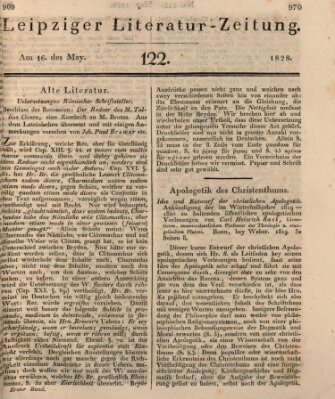 Leipziger Literaturzeitung Freitag 16. Mai 1828