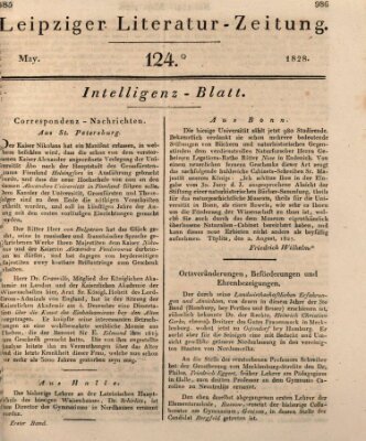 Leipziger Literaturzeitung Samstag 17. Mai 1828
