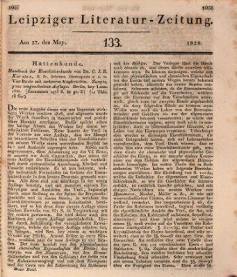 Leipziger Literaturzeitung Tuesday 27. May 1828