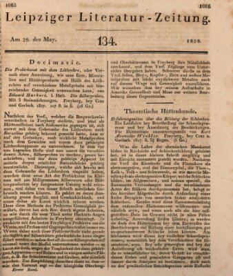 Leipziger Literaturzeitung Mittwoch 28. Mai 1828