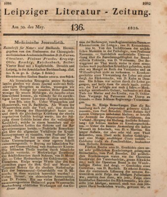 Leipziger Literaturzeitung Freitag 30. Mai 1828