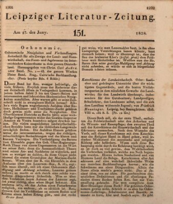 Leipziger Literaturzeitung Dienstag 17. Juni 1828