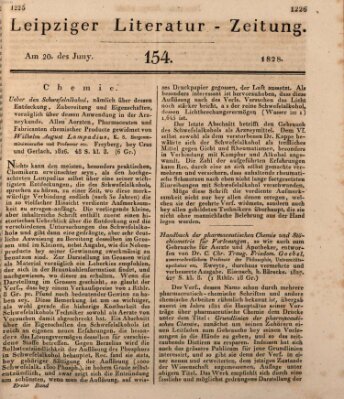 Leipziger Literaturzeitung Freitag 20. Juni 1828