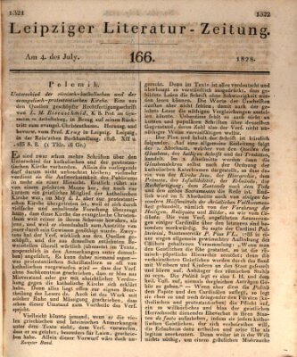 Leipziger Literaturzeitung Freitag 4. Juli 1828