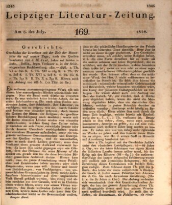 Leipziger Literaturzeitung Dienstag 8. Juli 1828