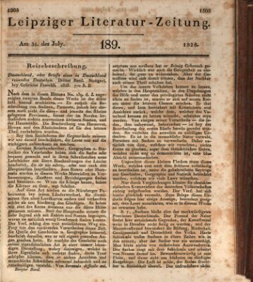 Leipziger Literaturzeitung Donnerstag 31. Juli 1828