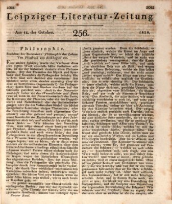 Leipziger Literaturzeitung Dienstag 14. Oktober 1828