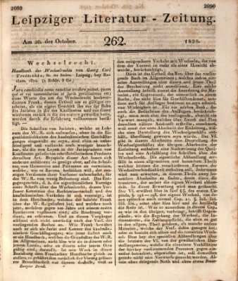 Leipziger Literaturzeitung Montag 20. Oktober 1828