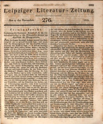 Leipziger Literaturzeitung Dienstag 4. November 1828