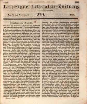 Leipziger Literaturzeitung Freitag 7. November 1828