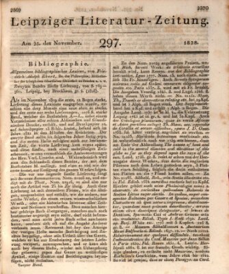 Leipziger Literaturzeitung Dienstag 25. November 1828