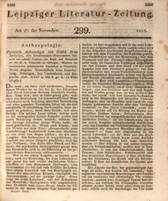 Leipziger Literaturzeitung Donnerstag 27. November 1828