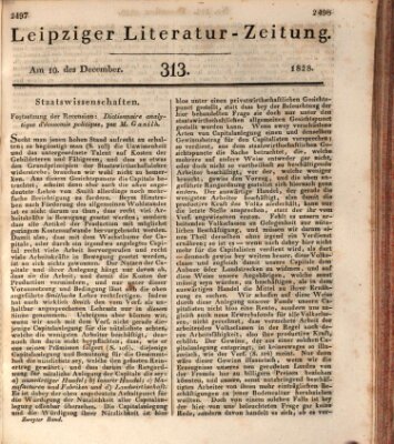 Leipziger Literaturzeitung Mittwoch 10. Dezember 1828