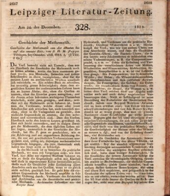 Leipziger Literaturzeitung Mittwoch 24. Dezember 1828