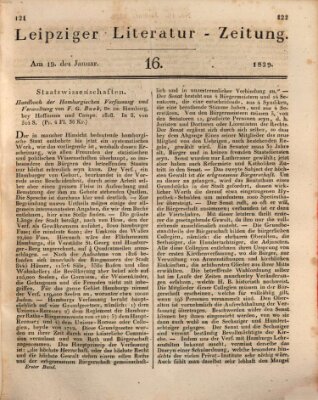 Leipziger Literaturzeitung Montag 19. Januar 1829