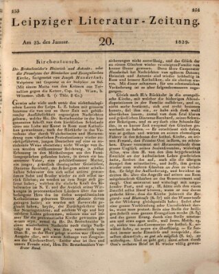 Leipziger Literaturzeitung Freitag 23. Januar 1829