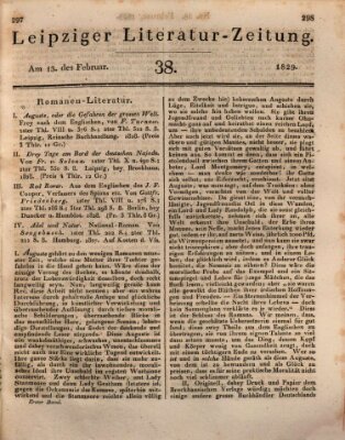 Leipziger Literaturzeitung Freitag 13. Februar 1829