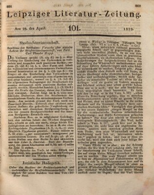 Leipziger Literaturzeitung Dienstag 28. April 1829