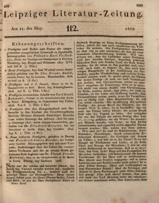 Leipziger Literaturzeitung Montag 11. Mai 1829