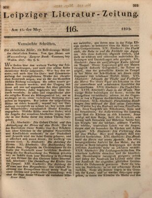 Leipziger Literaturzeitung Freitag 15. Mai 1829