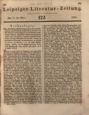 Leipziger Literaturzeitung Freitag 22. Mai 1829