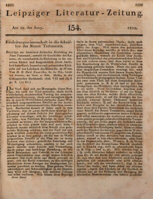 Leipziger Literaturzeitung Montag 29. Juni 1829