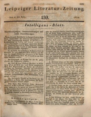 Leipziger Literaturzeitung Samstag 4. Juli 1829