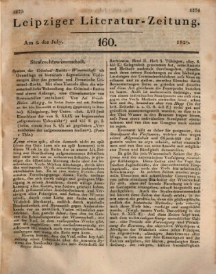 Leipziger Literaturzeitung Montag 6. Juli 1829