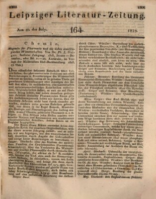 Leipziger Literaturzeitung Freitag 10. Juli 1829