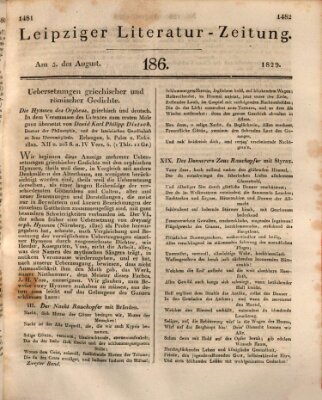 Leipziger Literaturzeitung Mittwoch 5. August 1829