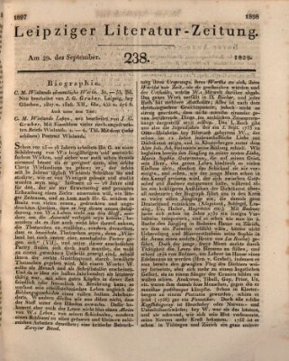 Leipziger Literaturzeitung Dienstag 29. September 1829