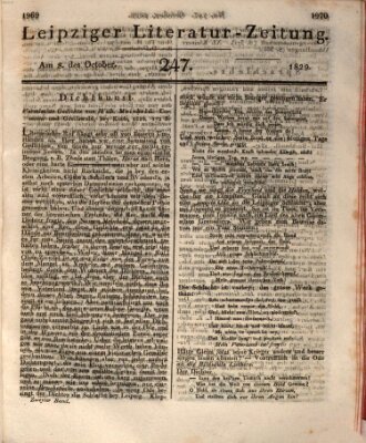 Leipziger Literaturzeitung Donnerstag 8. Oktober 1829