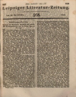 Leipziger Literaturzeitung Donnerstag 29. Oktober 1829