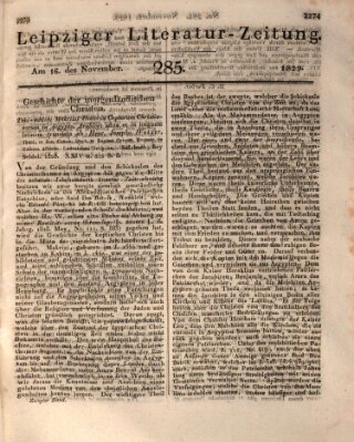 Leipziger Literaturzeitung Montag 16. November 1829