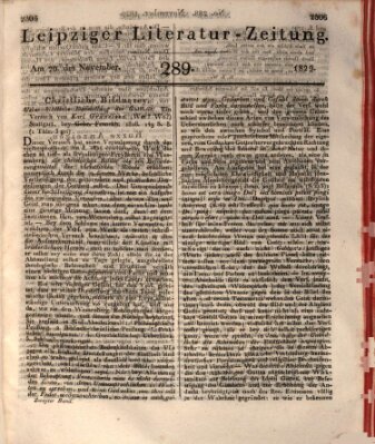 Leipziger Literaturzeitung Freitag 20. November 1829