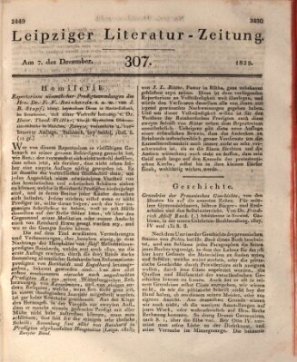 Leipziger Literaturzeitung Montag 7. Dezember 1829