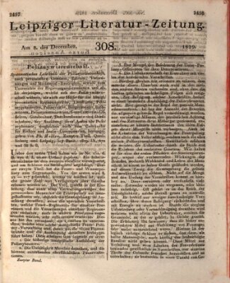 Leipziger Literaturzeitung Dienstag 8. Dezember 1829