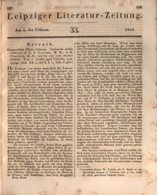 Leipziger Literaturzeitung Montag 8. Februar 1830