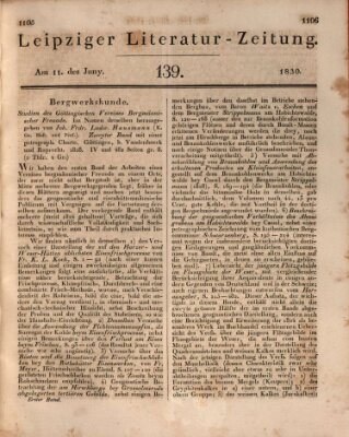 Leipziger Literaturzeitung Freitag 11. Juni 1830