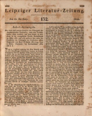 Leipziger Literaturzeitung Freitag 25. Juni 1830