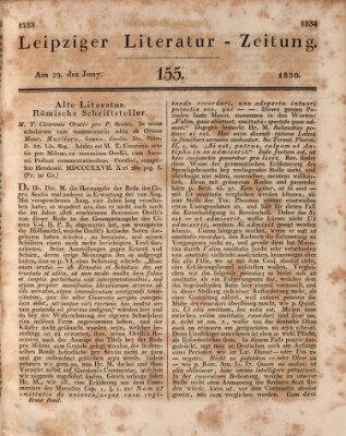 Leipziger Literaturzeitung Dienstag 29. Juni 1830