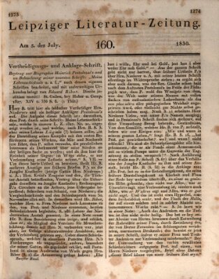 Leipziger Literaturzeitung Montag 5. Juli 1830