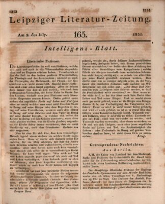 Leipziger Literaturzeitung Samstag 9. Juli 1831